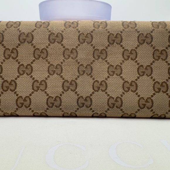 GUCCI GG LOVELY HEART CANVAS LONG WALLET - Picture 2 of 6